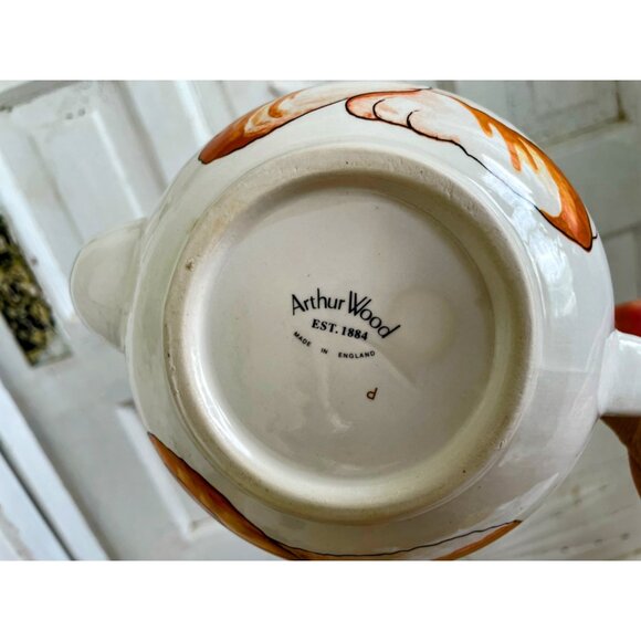 Vintage Arthur Wood England Cute Cat and Mouse Teapot - Picture 5 of 14